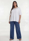 T-shirt glassbeads - Wit
