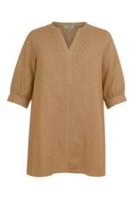 Tunic LINEN - light brown - #3