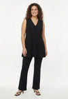 Singlet flare lace insert UNI DOLCE - black 