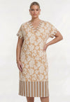 Dress flower stamp - light brown
