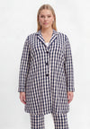 Blazer relaxed checky - Blauw