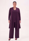Cardigan lang uni dolce - dark purple