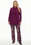 Tunic flare UNI DOLCE - purple 