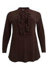 Tunic flare UNI DOLCE - brown - #3