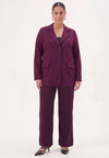 Trousers straight ECO VERO - purple 