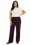 Trousers straight UNI DOLCE - dark purple