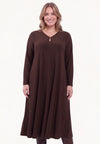 Dress midi UNI DOLCE - brown