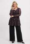 Tunic wide bottom ROSY - black 