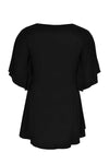 Blouse circle sleeves - black 