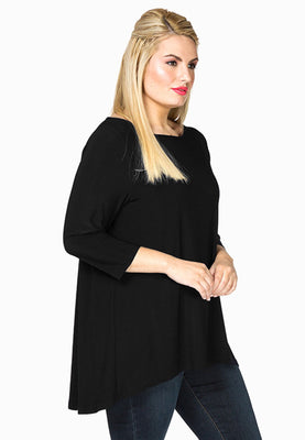 Shirt wide pleat back DOLCE - black  - #1