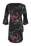 Dress asymm frill LAUREN - black - #3