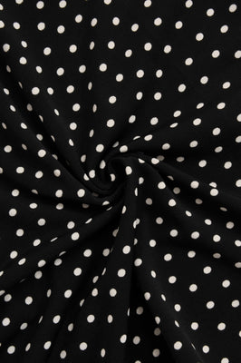 Shirt relax dropped neck DOTS - black  - #5