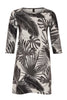 Dress palm leaves SCUBA - grey - #4