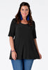 Tunic flare big strass DOLCE - black 