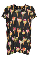 Shirt-tunic wide ICECREAM - black  - #4