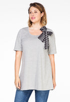 Tunic flare scarf dots - grey  - #1