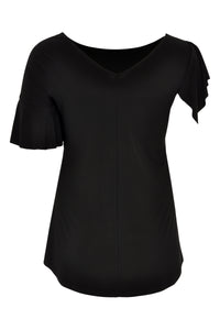 Tunic flare asym frill DOLCE - black - #3
