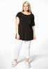 Tunic flare asym frill DOLCE - black  - #2