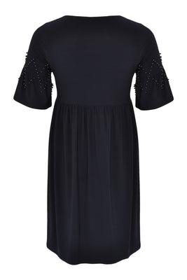 Dress ruffles/pearls DOLCE - blue - #3