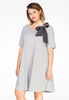 Dress scarf dots - grey 