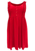 Dress ruffled strap DOLCE - red  - #3