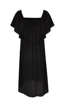 Dress long elastic back - black  - #3