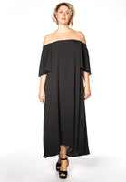 Dress long elastic back - black  - #2