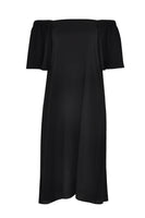 Dress long elastic back - black  - #4