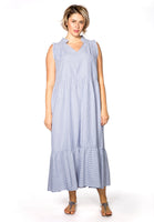 Dress ruffled STRIPE - blue - #2