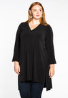 Tunic double v-neck DOLCE - black 