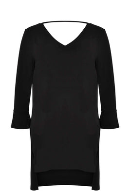 Tunic double v-neck DOLCE - black  - #4