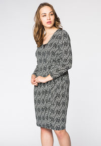 Dress cross-over CAPRI - black - #1