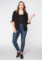 Cardi-jacket pull string DOLCE - black  - #2