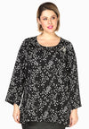 Tuniek met parels confetti - Zwart