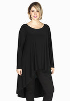 Tunic longer back DOLCE - black  - #1