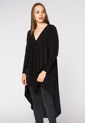 Tunic pointy layer DOLCE - black  - #1