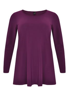 Shirt flare long sl DOLCE - purple  - #4