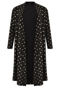Cardigan GOLD DOTS - black - #4