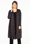 Cardigan GOLD DOTS - black