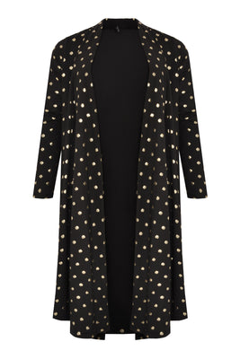 Cardigan GOLD DOTS - black  - #4