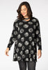 Tunic wide bot strass zebra DOT - black 