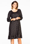 Dress GOLD DOTS - black 