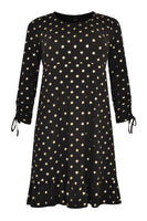 Dress GOLD DOTS - black  - #4