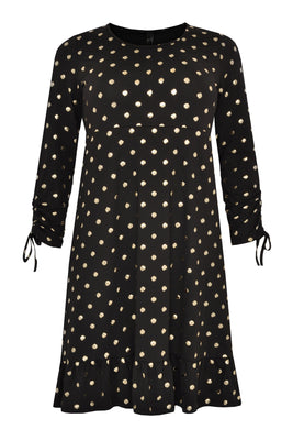 Dress GOLD DOTS - black  - #4