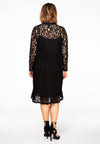 Dress ruffled LACE - black - #3