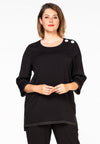 Shirt button shoulder COSI - black 