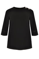 Shirt button shoulder COSI - black  - #4