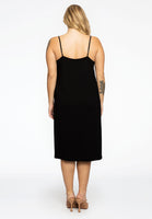 Dress spaghetti silk - black  - #3