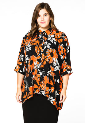 Blouse scarf BELLA - black  - #1