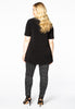 Tunic flare tape neck DOLCE - black  - #3